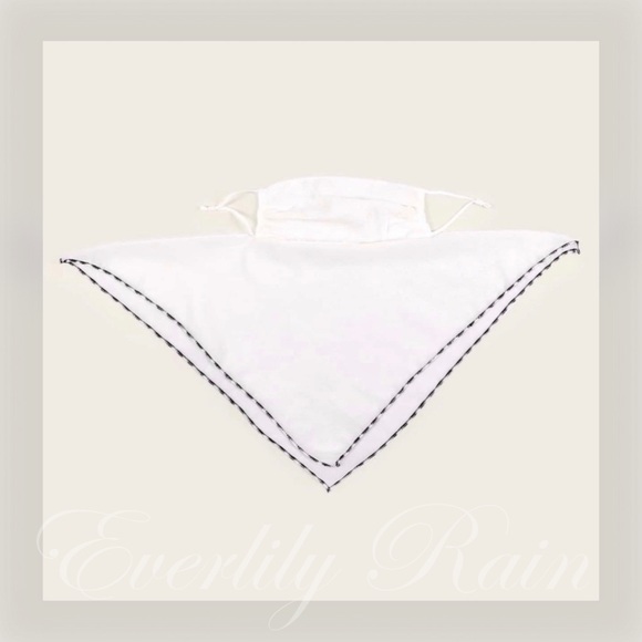 FACE MASK SALE! LAST ONE! Ivory Scarf Face Mask - Picture 6 of 12